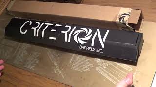 Unboxing a Criterion M118LR 308 Chrome Lined 18in Barrel with Headspaced JP High Pressure Bolt [upl. by Anirehs]