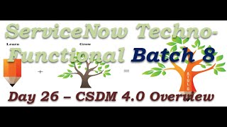 Batch 8  Day 26  CSDM 40 Overview and Introduction  Techno Functional Training  San Diego [upl. by Blasius]