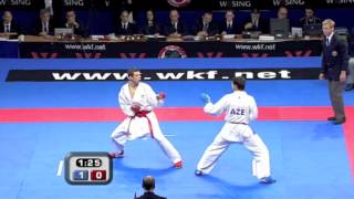 24 Karate Male Team Kumite Final  Azerbaijan vs Serbia  WKF World Championships Belgrade 2010 [upl. by Olav]