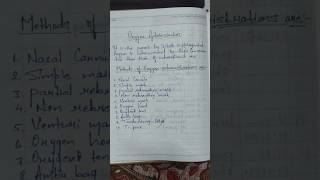 Oxygen Administration procedure bscnursingmedicosnursingstudent [upl. by Obelia]