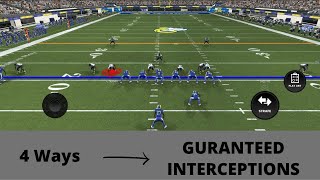 How to get INTERCEPTIONS  Madden Mobile 22 [upl. by Sig]