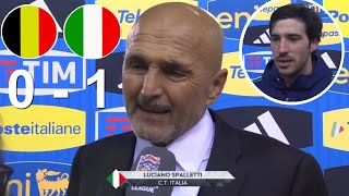 Luciano Spalletti Sandro Tonali Intervista Post Belgio 0 vs 1 Italia 14112024 [upl. by Gathard]