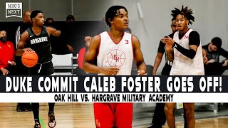 Oak Hill drops 119 in win over Hargrave Duke commit Caleb Foster hits NINE triples [upl. by Atsirk]