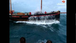 Sail training vessel Leader dismasted South of Portland Billmpg [upl. by Peppy]