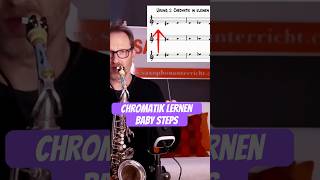 Chromatische Tonleiter lernen in kleinen Schritten chromaticscale jazz saxophone [upl. by Myo]