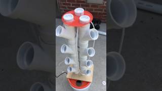 Vertical hydroponic grow tower using 2 inch PVC wye and 5Gal bucket [upl. by Isaiah198]