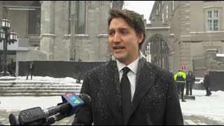 PM Trudeau comments ahead of state funeral for Brian Mulroney – March 22 2024 [upl. by Aubyn]