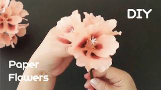 How to Make Pelargonium Grandiflorum Paper Flowers🌺20240706DIYPaperflowercraft homedecoration [upl. by Bradney]