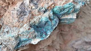 Chrysocolla Arizona Rockhounding part 1 [upl. by Gardie128]