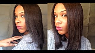 Outre Nonprocessed Brazilian Virgin Remy Human Hair Lace Front Wig  BRAZILIAN NATURAL STRAIGHT [upl. by Akira]