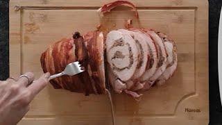 How to stuff and roll turkey breast fillet [upl. by Nhguav631]