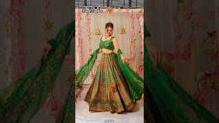 Green Organza Lehenga for Mehndi Function✨Just ₹2999 shorts lehengalehengacholiNavnitcreation [upl. by Laresa]