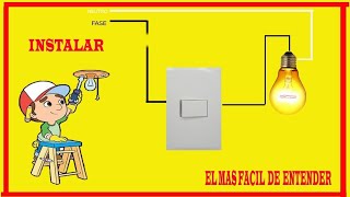 como poner un interruptor de luz [upl. by Atinet]