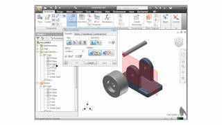 Autodesk Inventor Training Tutorial  Assembly Mate Constraint [upl. by Sukramal750]