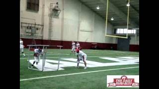 Trent Richardson Alabama running backs practice [upl. by Anerroc]