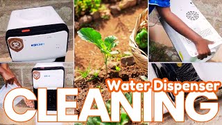 How to Deep Clean a Water Dispenser  Garden Tour  Clean With Me [upl. by Ainirtak950]