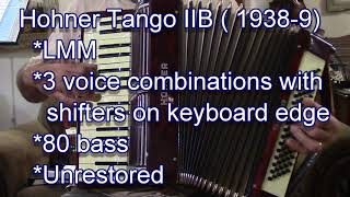 Hohner Tango IIB accordion 193839 demonstration [upl. by Willin]