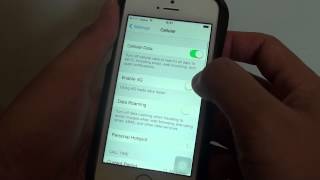 iPhone 5S How to EnableDisable 4G Mobile Data [upl. by Aiekahs]