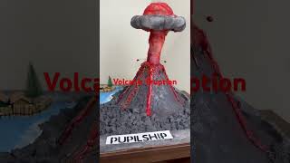 Volcanic Eruption project  Volcano Eruption DIY  Social Science Project pupilship [upl. by Olwen706]