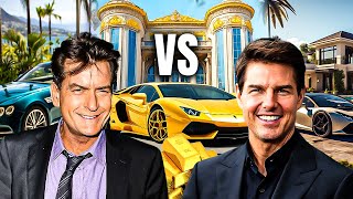 Lifestyle Battle Tom Cruise vs Charlie Sheen [upl. by Leonsis]