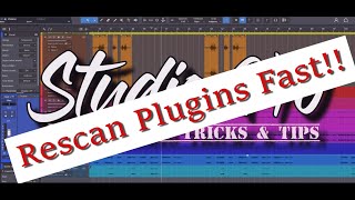 Studio One Scan Plugins Without Restarting The App [upl. by Tore]