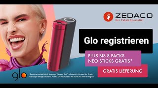 Glo registrieren  kostenlose Glo NEO Sticks [upl. by Nerrej993]