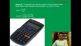 DETYRA NGA KIMIA Detyra1 Llogaritja e masës atomike relative [upl. by Warila]