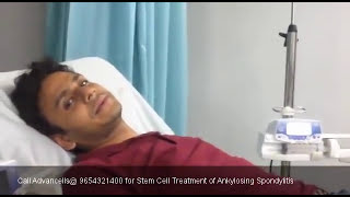 Manav Ankylosing spondylitis Patient treatment Video Delhi India [upl. by Hayidah820]