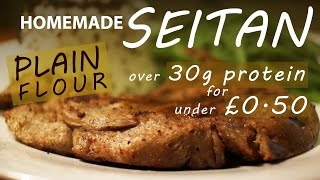 How To Make Seitan From NORMAL Flour  BEST VEGETARIAN VEGAN MEAT Recipe [upl. by Mahoney]