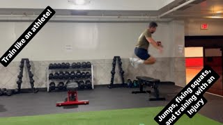 Train Like An Athlete Jumps Fixing Squats and Training with an Injury [upl. by Irmine]