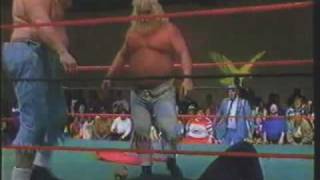 Brian Christopher Breaks Steel Chair On Moondog Spots Head 1993 USWA Memphis Wrestling [upl. by Rolyks]