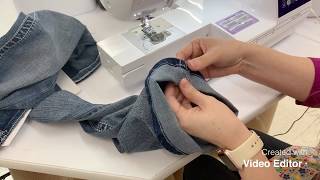 Easy Way to Hem Pants and Keep the Original Seam Showing [upl. by Rois204]