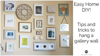 How to Hang a Gallery Wall  Tips and Tricks [upl. by Ahsahtan]