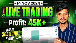 LIVE INTRADAY TRADING 14 NOV 2024 BANKNIFTY NIFTY OPTIONS  BORING TRADERS [upl. by Germayne]