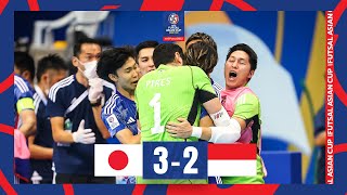 ACFutsal2022  Quarterfinals  Japan 3  2 Indonesia [upl. by Anaujat]