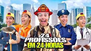 100 PROFISSÕES EM 24 HORAS Deu ruim [upl. by Eirameinna]