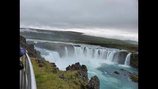 Excursion at Akureyri Iceland watch the Godafoss waterfall [upl. by Ygiaf]