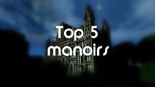 Minecraft  Top 5 des plus beaux manoirs 2 [upl. by Neile]