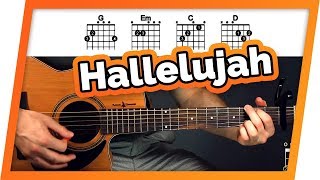 Hallelujah Guitar Tutorial Jeff Buckley Easy Chords Guitar Lesson [upl. by Pember]