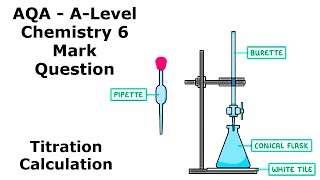 ALevel Chemistry  Titration Calculation  6 Mark Question Walkthrough [upl. by Larimer]