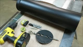 how to install a damper in a stove pipe [upl. by Imotas54]