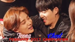 SEVENTEEN  SCoups x Jeonghan February 2017 Compilation [upl. by Attenaj697]