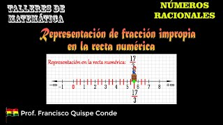 09 REPRESENTACIÓN DE FRACCIONES IMPROPIAS EN LA RECTA NUMÉRICA [upl. by Alet]