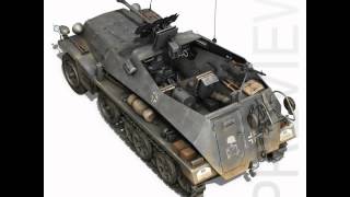 3D Model of SD KFZ 250 11 Halftrack Tank Hunter Review [upl. by Thurston]