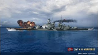 Großer Kurfürst Montana Dont Run World Of Warships Ranked Battle [upl. by Pokorny]