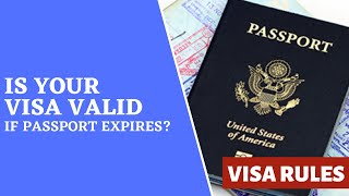 What happens to Visa when Passport expires Visa Validity [upl. by Ynalem314]