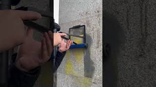 Clean the Wall with Selfpropelled Laser Cleaning MachineZAC Laser [upl. by Ahsinroc]