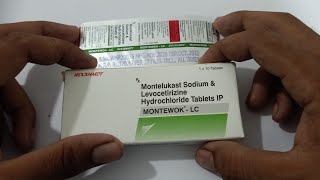 Montewok Lc Tablet Uses in HindiMontelukast sodium amp Levocetirizine Hydrochloride Tablet ip [upl. by Aicina]