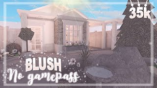 BLOXBURG Blush No Gamepass House 35k  House build [upl. by Rosamund32]