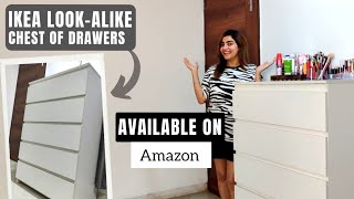 Chest Of Drawers Amazon Home Decor  Makeup Organiser  IKEA Look Alike Chest Drawer on Amazon [upl. by Tayib656]